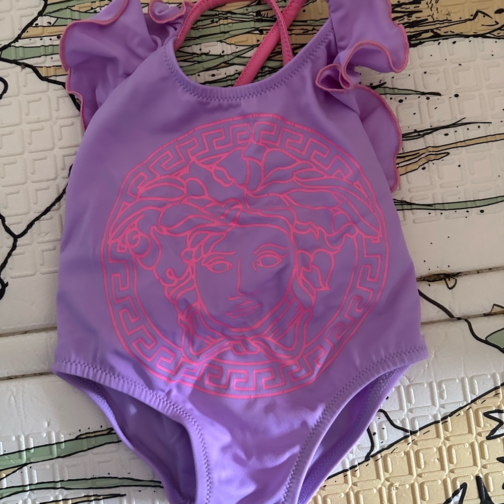 Versace bathing suit size 3/6 months